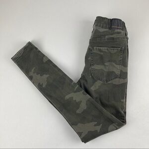 Aeropostale Jeggings Womens Size 2 High Waisted Green Camo